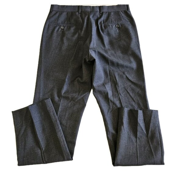 Ted Baker No Ordinary Joe Joey Pant 32R Wool Flat Front Dress Union Made Preppy - Picture 16 of 16